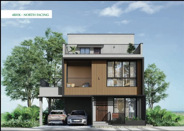 4 BHK north facing villa